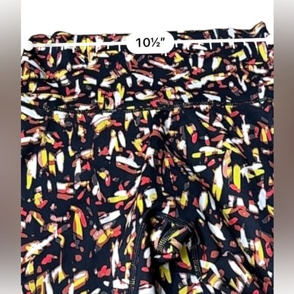 Aerie Offline Goals High Waisted Black Multicolor Abstract Leggings Size S - Picture 12 of 13